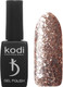 Миниатюра изображения товара Гель-лак для ногтей Kodi 01 SH На прозрачной подложке с золотисто-бронзовыми блестками (8мл, плотный)