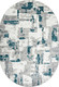 Миниатюра изображения товара Ковер Merinos Palermo F288-OVAL-GRAY (2x4)