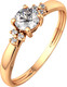Миниатюра изображения товара Кольцо из розового золота ZORKA 210654.14K.R (р.18.5, с фианитами)