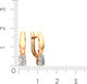 Миниатюра изображения товара Серьги из розового золота ZORKA 3101612.14K.R.ZZ (с фианитами)