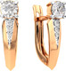 Миниатюра изображения товара Серьги из розового золота ZORKA 3101809.14K.R (с фианитами)