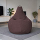Миниатюра изображения товара Бескаркасное кресло BeanBag Груша XXXL / GVP-130x95-BA (велюр баклажан)