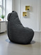 Миниатюра изображения товара Бескаркасное кресло BeanBag Груша XXL / GVP-125x85-219 (шенилл 219 Graphite)