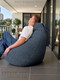 Миниатюра изображения товара Бескаркасное кресло BeanBag Груша XXXL / GVP-130x95-215 (шенилл 215 Ocean)