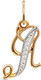 Миниатюра изображения товара Подвеска из желтого золота Кристалл CJ39700226773 (с фианитом)