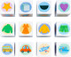 Миниатюра изображения товара Развивающий игровой набор Baby Toys Кубики Изучаем предметы вокруг / 06053 (12шт)