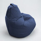 Миниатюра изображения товара Бескаркасное кресло BeanBag Груша XXXL / GVPZ-130x95 (искусственная замша 19 Dark Blue)