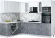 Миниатюра изображения товара Кухонный гарнитур Interline Мила Gloss 1.896х2.58 (керамика/белый/белый гранит)