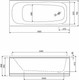 Миниатюра изображения товара Ванна акриловая Cezares ECO-160-70-SET-5 (с 2 экранами, с комплектом креплений, с ножками)