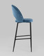 Миниатюра изображения товара Стул Stool Group Меган SN / LV-122-H58-01B-01 (велюр пыльно-синий)