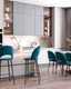 Миниатюра изображения товара Стул Stool Group Меган SN / LV-122-H58-01B-01 (велюр пыльно-синий)