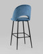 Миниатюра изображения товара Стул Stool Group Меган SN / LV-122-H58-01B-01 (велюр пыльно-синий)