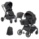 Миниатюра изображения товара Детская универсальная коляска Farfello 2в1 Baby shell Total / BS-11 (черный/черная рама)