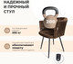 Миниатюра изображения товара Обеденная группа Sheffilton SHT-DS316 (дуб беленый/черный муар/милк ЛДСП/шенилловая рогожка)