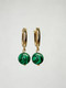 Миниатюра изображения товара Серьги Wolves Малахит Позолота 1823