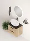 Миниатюра изображения товара Тумба с умывальником Onika Легран 60.13 подвесная 106162 + Kirovit Фостер 60