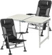 Миниатюра изображения товара Комплект складной мебели Coyote Стол HYT003 50x80см + Кресло HYK001 (2шт, черный/серый)