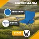 Миниатюра изображения товара Комплект складной мебели Coyote Стол HYT003 50x80см + Кресло Sundays ZC-CC005 (2шт, синий)