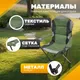 Миниатюра изображения товара Комплект складной мебели Coyote Стол HYT003 50x80см + Кресло Sundays ZC-CC102 (4шт, серый/зеленый)