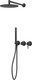 Миниатюра изображения товара Душевая система со смесителем Whitecross YSET13BL (черный матовый)