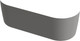 Миниатюра изображения товара Ванна акриловая Cezares METAURO-CENTRAL-180-80-G-W-MATT-SET-2 (с экраном, с каркасом)