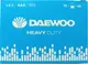 Миниатюра изображения товара Комплект батареек Daewoo Heavy Duty R03 SP4 / 5029330 (40шт)