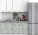 Кухонный гарнитур Eligard Lion 1.8 (белый/бетон/дуб бунрати) — фото 6