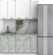 Кухонный гарнитур Eligard Lion 1.5 без столешницы (белый/бетон) — фото 6