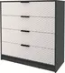 Миниатюра изображения товара Комод Interline Концепт Техно КТ-К100 (антрацит/кашемир)