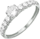 Миниатюра изображения товара Кольцо из серебра 7 КАРАТ П1217-011С (р.17, с фианитами)