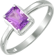 Миниатюра изображения товара Кольцо из серебра 7 КАРАТ П1227-078СА (р.19, с аметистом)