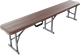 Миниатюра изображения товара Скамья складная SAMMAN Van T 183x30x43 (дерево, коричневый)