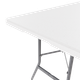 Миниатюра изображения товара Стол складной SAMMAN Van N 185x77x74 (гладкий, белый флок)
