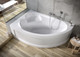 Миниатюра изображения товара Ванна акриловая Cersanit Kaliope 170x110 L / 63443 (с ножками и сифоном Prime черный)