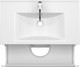 Миниатюра изображения товара Тумба для ванной ЗОВ Дион 90 со столешницей T895C2 / D90LWP0M9003MKV5 (белый матовый)