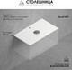 Миниатюра изображения товара Тумба для ванной ЗОВ Кито-2 80 со столешницей T795C2 / 2K80LW0MWMC (белый матовый)
