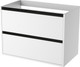 Миниатюра изображения товара Тумба для ванной ЗОВ Парма 100 со столешницей T995C2 / P100LWP0MWMC1B (белый матовый)