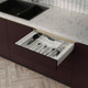 Миниатюра изображения товара Органайзер для столовых приборов AKS 800 Marble 735x485 (бело-золотой мрамор)
