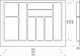 Миниатюра изображения товара Органайзер для столовых приборов AKS 800 Marble 735x485 (бело-золотой мрамор)