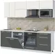 Миниатюра изображения товара Кухонный гарнитур Interline Пластик 2.4-ПМ2  (шторм/зефирный/опал светлый)