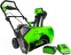 Миниатюра изображения товара Снегоуборщик аккумуляторный Greenworks GD40SB 40V / 2600607 (с АКБ 4Ач и ЗУ)