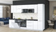 Миниатюра изображения товара Кухонный гарнитур Interline Пластик 3.2-ПМ2  (белый глянец/белый глянец/кастилло темный)