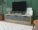 Миниатюра изображения товара Тумба Interline ТВ Концепт КТ-ТВ3-35 Техно (дуб золотой/серый)