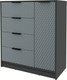 Миниатюра изображения товара Тумба Interline Концепт КТ-Т90 Техно (антрацит/серый)