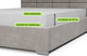 Миниатюра изображения товара Наматрасник защитный EOS Double cotton 140x190 (Light grey)