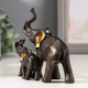 Миниатюра изображения товара Статуэтка Sima-Land Слон африканский коричневый со слонятами / 2600602