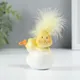 Миниатюра изображения товара Статуэтка Sima-Land Цыпушка желтая на яйце / 10326174