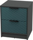 Миниатюра изображения товара Прикроватная тумба Interline Концепт КТ-ТК1-57 Техно (антрацит/верде)