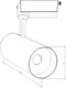 Миниатюра изображения товара Трековый светильник Byled Spot SPOT-TR1-BL-30-NW (черный)