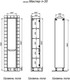 Миниатюра изображения товара Шкаф-пенал для ванной Briz Мастер 35 R / 367 04-00035-00 02 БЕЛ